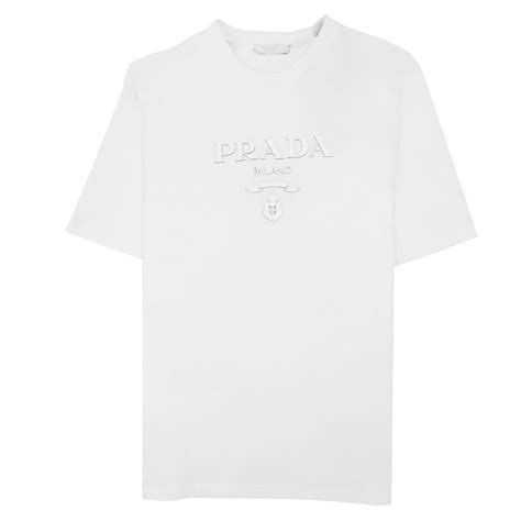 prada white shirt with logo